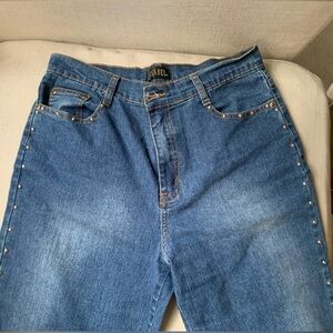 Rhinestone fitted jeans